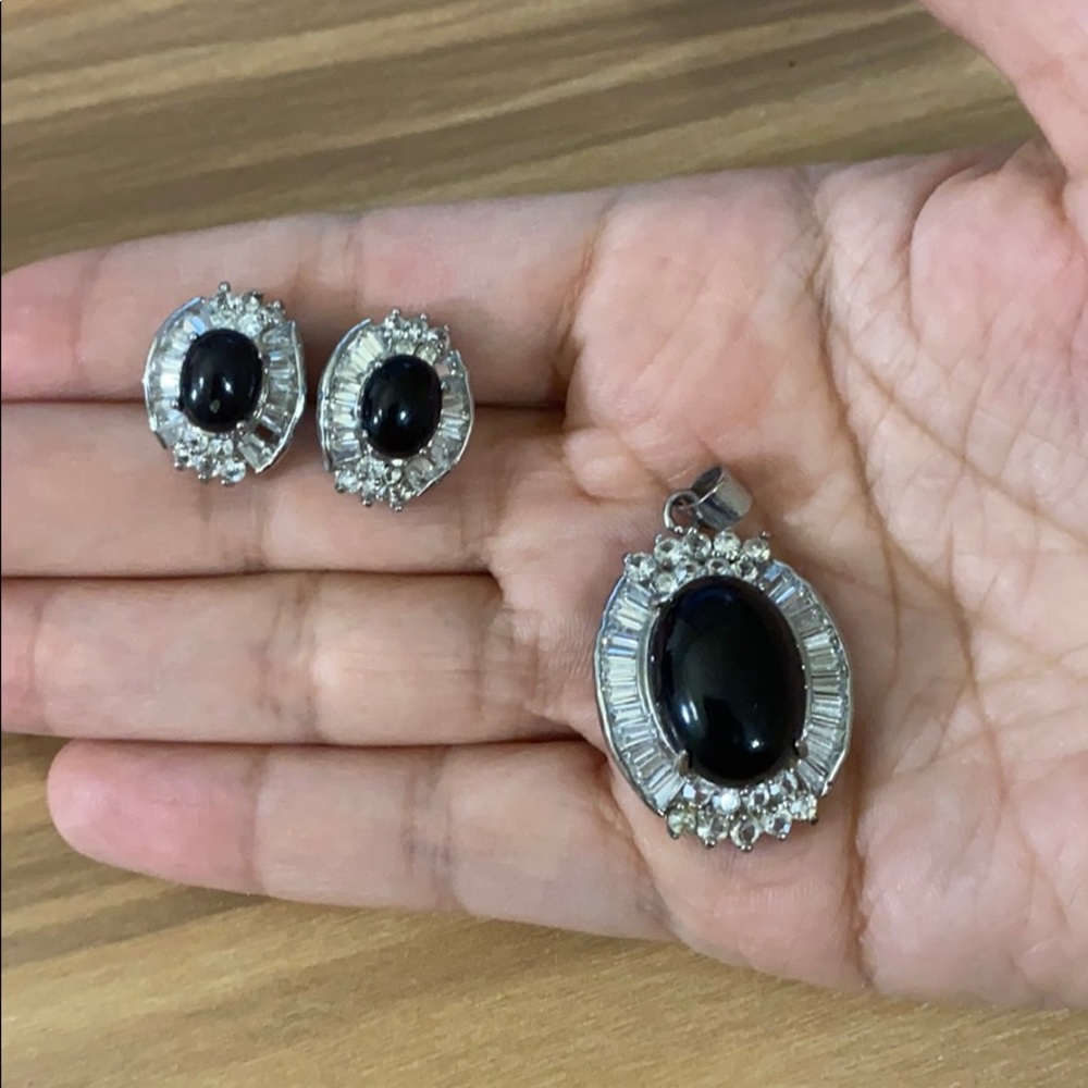 Set of Earrings and charm